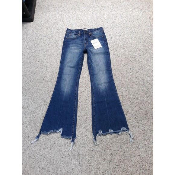 NWT 11 Special A High Rise Bootcut Shark Bite Chewed hem - Picture 1 of 8